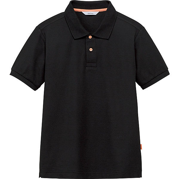 チトセ　ポロシャツ（男女兼用）　UN0031　ブラック　4L　（取寄品）