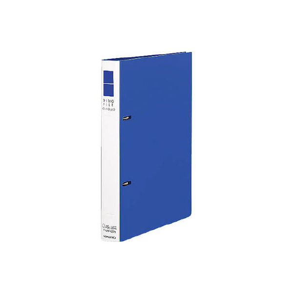 コクヨ リングファイル スリムスタイル 丸型 2穴 A5 タテ 背幅27mm 青 フ-URF422 1セット（10冊:1冊×10）