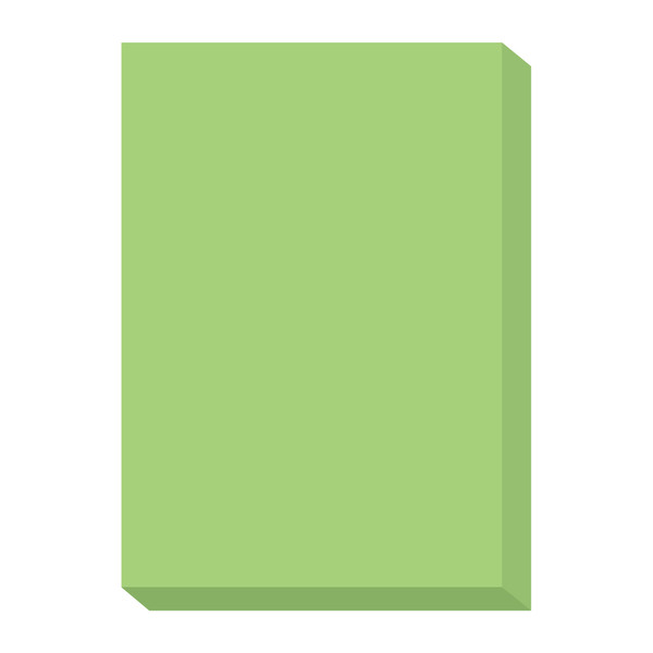 オフィス用紙カラーR100　グリーン　A4サイズ　OFR100G-A4　1冊（500枚入）　北越紀州製紙