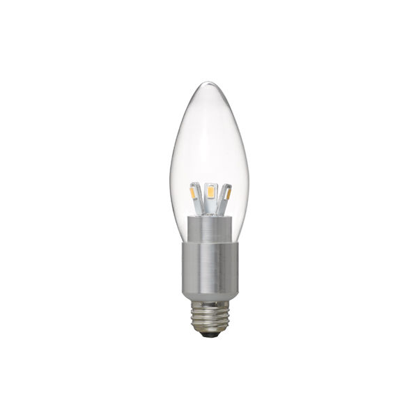 【アウトレット】ヤザワコーポレーション シャンデリア電球形LED電球 電球色 E17 LDC4LG32E17