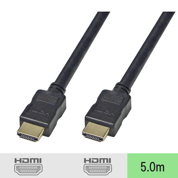 Vodaview　HDMIケーブル　5m　HDMI[オス]-HDMI[オス]　ブラック　VV-HDMI050AAB-W