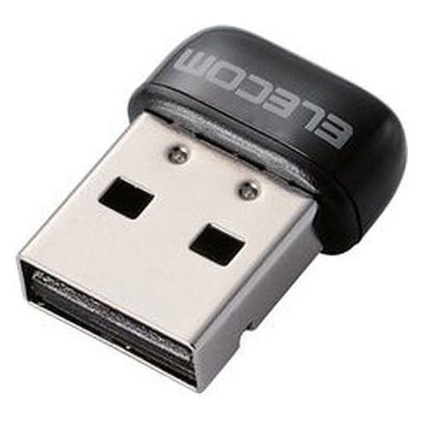 Wi-Fi 無線LAN アダプタ 433Mbps 11ac USB2.0 ブラック WDC-433SU2M2BK エレコム 1個