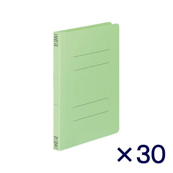 コクヨ　フラットファイルＶ（樹脂製とじ具）　A5タテ　150枚とじ　緑（グリーン）　フ-V12G　1セット（30冊）