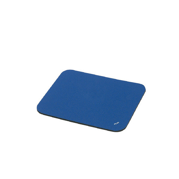 プラス マウスパッド ブルー 幅220×奥行190×厚さ6mm MM-521T BL 1枚（直送品）