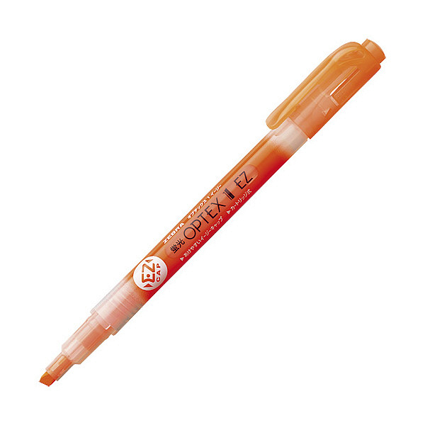 蛍光ペン ゼブラ 蛍光オプテックス１−ＥＺ インク色：オレンジ WKS11-OR - 筆記用具