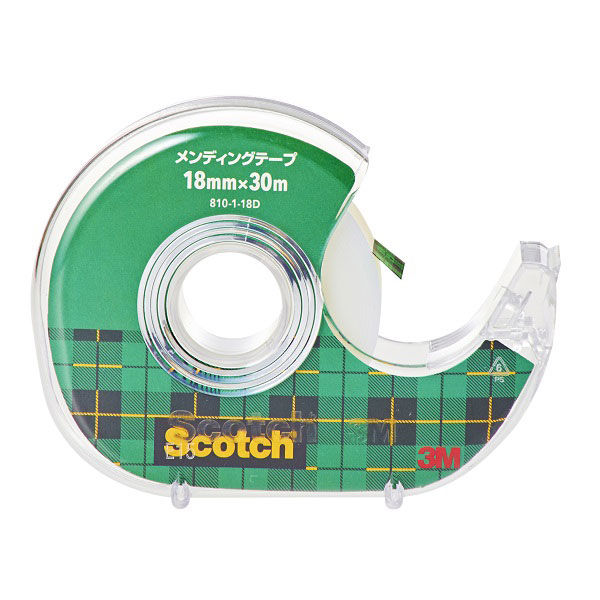 Scotch tapes / Invisible Tape With Cutter 【メンディングテープ カッター付】
