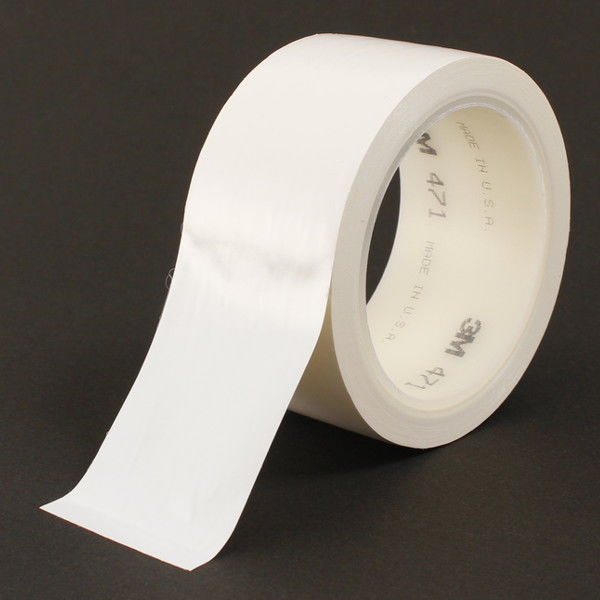 3M プラスチックフィルムテープ 471 白 幅50mm×長さ18.2m 1巻 - アスクル