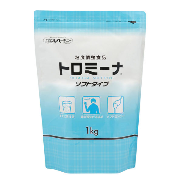 【とろみ剤】 ウエルハーモニー トロミーナ ソフトタイプ 1kg 1箱（10kg：1kg×10袋）