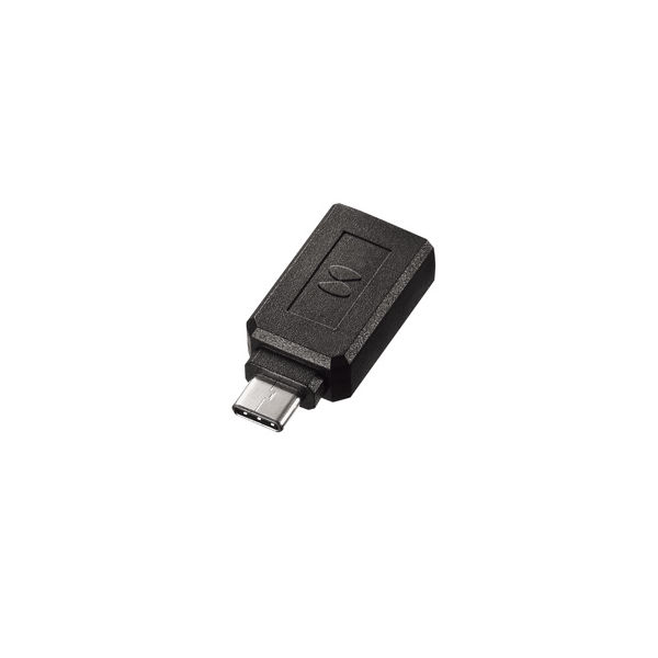 サンワサプライ 変換アダプタ USB Type-Cコネクタオス⇔USB Aコネクタメス ブラック USB3.0 AD-USB28CAF 1個（直送品）