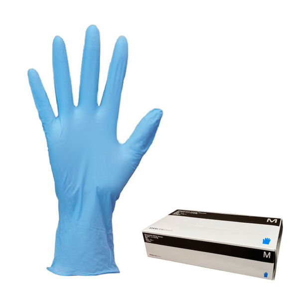 【セール通販】ニトリル手袋　ブルー　Mサイズ　(粉なし) 衛生日用品