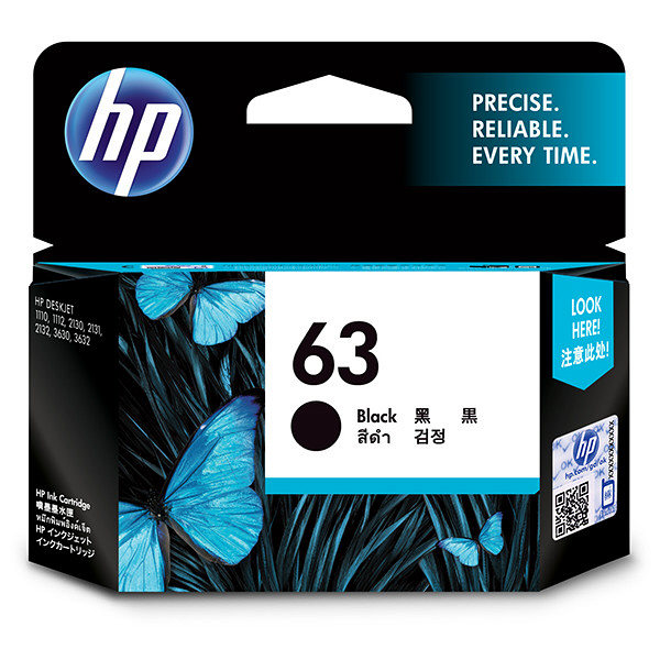 HP 純正 インクカートリッジ HP63 黒 F6U62AA - アスクル