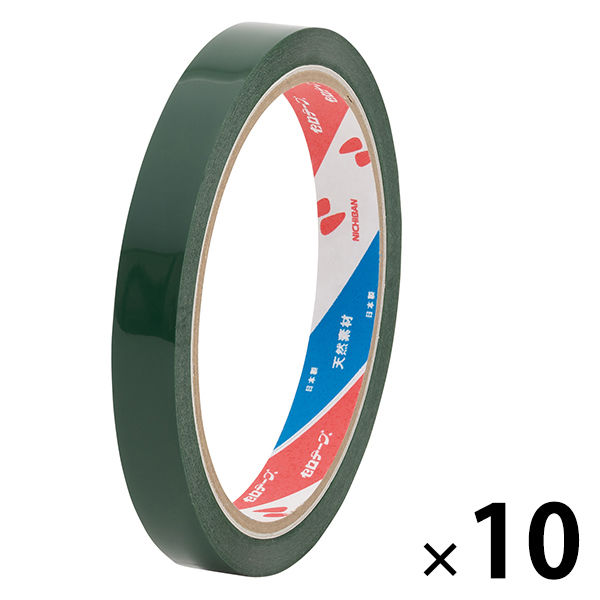 ニチバン セロテープ（着色）12mm×35m 緑 1箱(10巻入) 4303-12