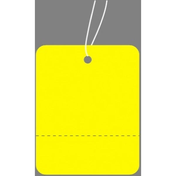 ササガワ タカ印 提札 黄地 小 ミシン目入 18-122 1箱（500枚入）