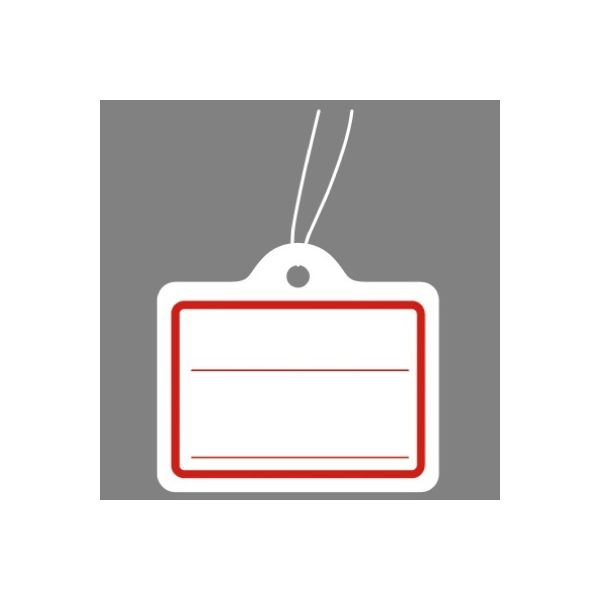ササガワ タカ印 提札 カバン型 赤 18-29 1箱（1000枚入）（取寄品）