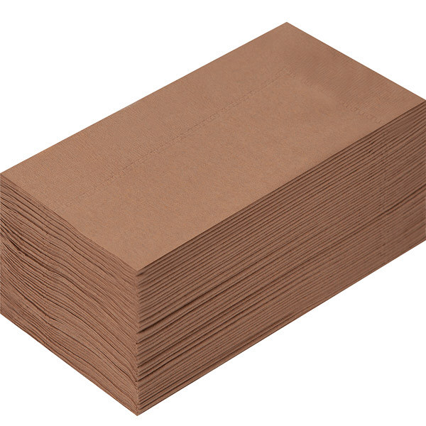 溝端紙工印刷　カラーナプキン　8つ折り　2PLY　マロングラッセ　1袋（50枚入）