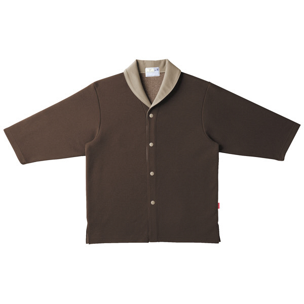 トンボ　キラク　ニットシャツ　ブラウン　　M　CR840-30　1枚　　（取寄品）