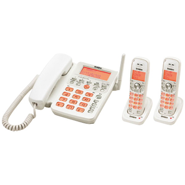 Uniden　デジタルコードレス留守番電話機　子機2台付き　UCT-206P2（W）　1台