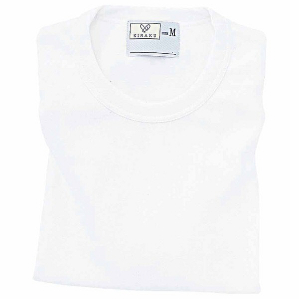 トンボ　キラク　Tシャツ　ホワイト　　L　CR055-01　1枚　　（取寄品）