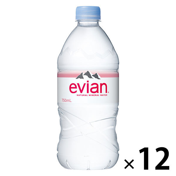 伊藤園 evian（エビアン） 750ml 1箱（12本入）【正規輸入品】