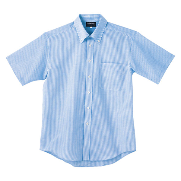 自重堂 半袖シャツ 男女兼用 ブルー 3S 43654（取寄品）