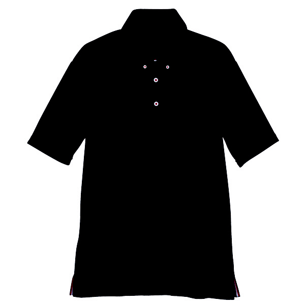 自重堂 半袖BDポロシャツ 男女兼用 ブラック M WH90418（取寄品）