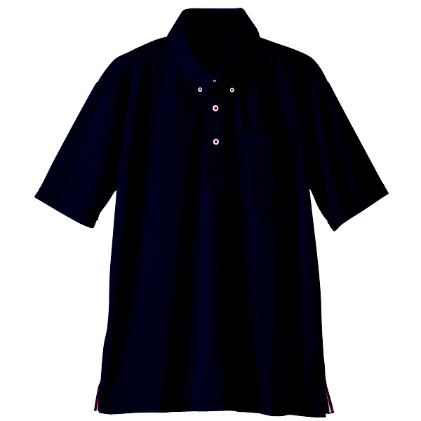 自重堂 半袖BDポロシャツ 男女兼用 ネービー L WH90418（取寄品）