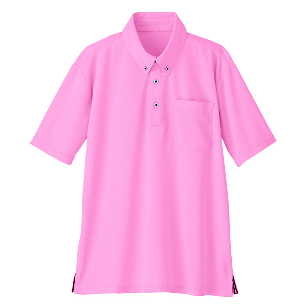 自重堂 半袖BDポロシャツ 男女兼用 ピンク M WH90418（取寄品）