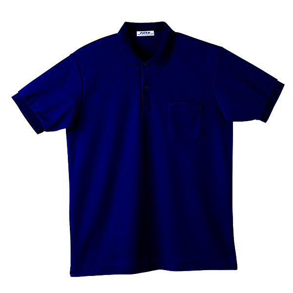 自重堂 半袖ポロシャツ 男女兼用 ネービー 4L 17（取寄品）