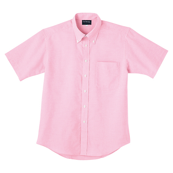 自重堂 半袖シャツ 男女兼用 ピンク M 43634（取寄品） - アスクル