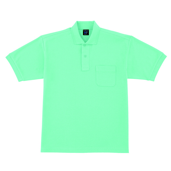 自重堂 半袖ポロシャツ 男女兼用 ミントグリーン S 47614（取寄品）