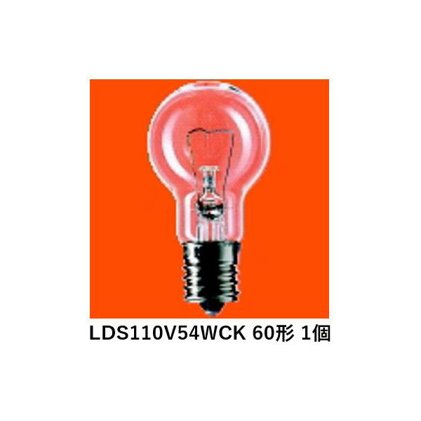 パナソニック ミニクリプトン電球 60W形クリア E17 LDS110V54WCK （5個入り）（取寄品） - アスクル