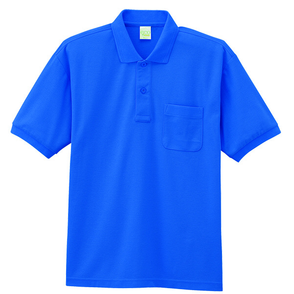 【メーカーカタログ】自重堂 半袖ポロシャツ ブルー S 85254 1枚（取寄品）