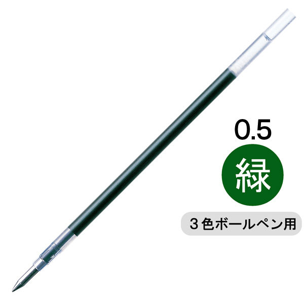 まとめ） ゼブラ ゲルインクボールペン替芯JK-0.5芯 緑 サラサ用 RJK-G