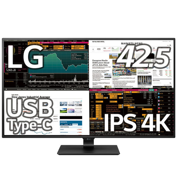 LG 42.5インチワイド 4K対応液晶モニター（IPSパネル） ブラック 