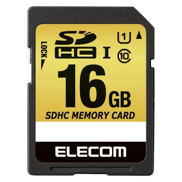 SDカード 16GB MLC採用 高耐久 UHS-I エレコム