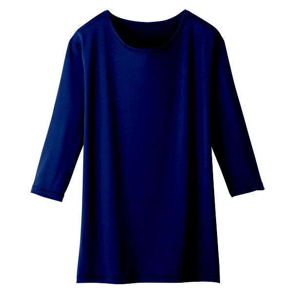 自重堂 七分袖インナーTシャツ 男女兼用 ネービー M WH90029（取寄品）