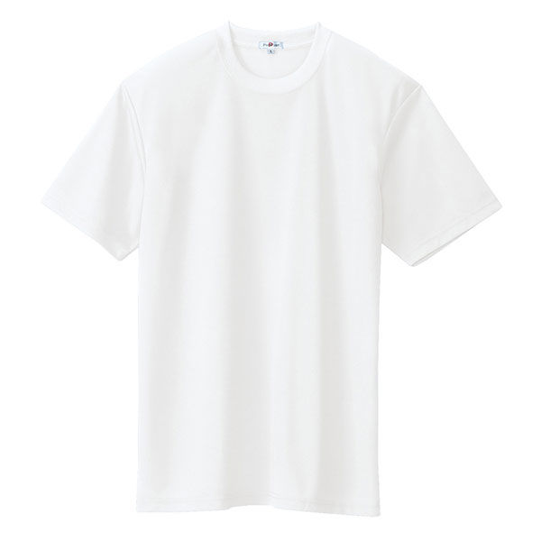 AITOZ（アイトス） ユニセックス 大きいサイズ 半袖Tシャツ（ポケット無し） ホワイト 5L AZ-10574 1着（直送品）