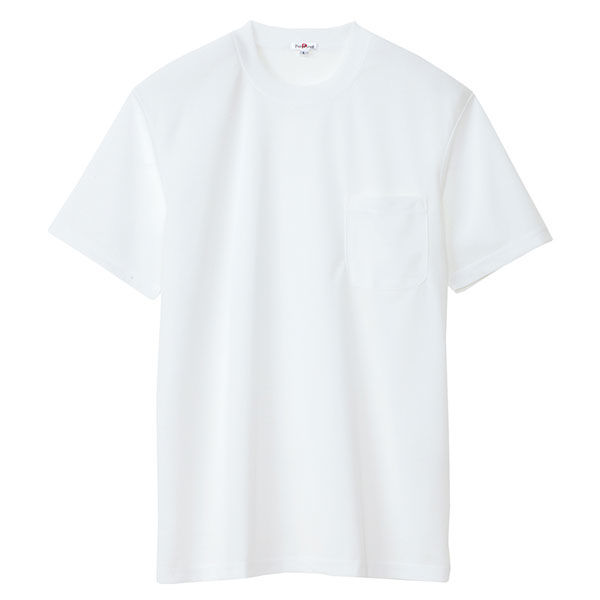 AITOZ（アイトス） ユニセックス 半袖Tシャツ（ポケット付） ホワイト M AZ-10576 1着（直送品）