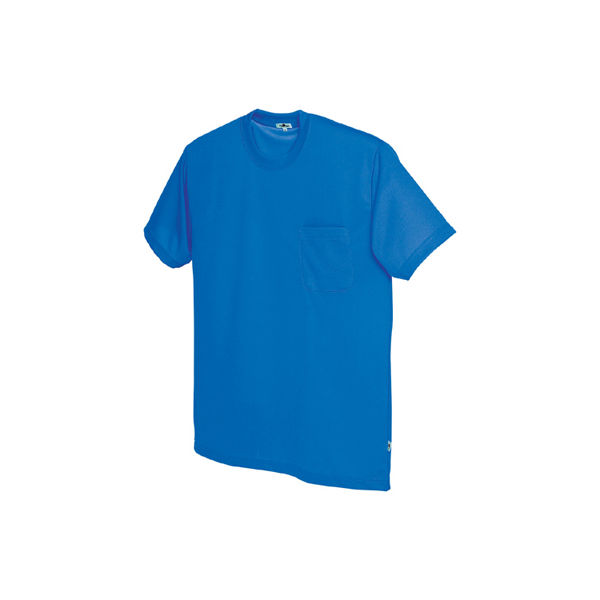 AITOZ（アイトス） ユニセックス 大きいサイズ 半袖Tシャツ（ポケット付） ロイヤルブルー 3L AZ-10576 1着（直送品）