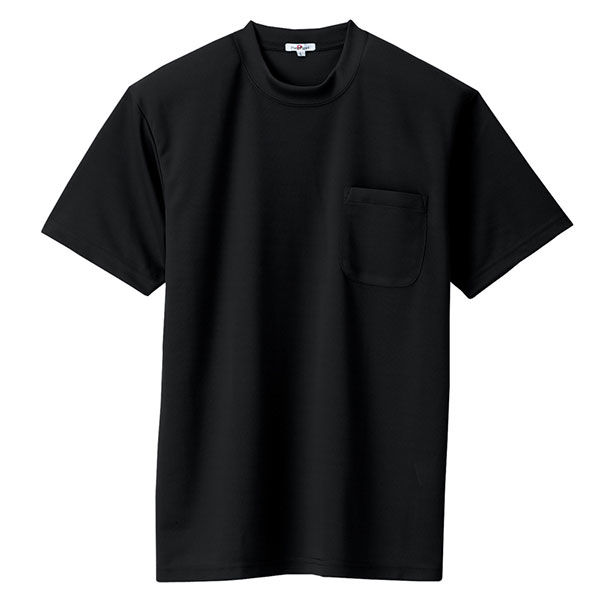 AITOZ（アイトス） ユニセックス 半袖Tシャツ（ポケット付） ブラック L AZ-10576 1着（直送品）