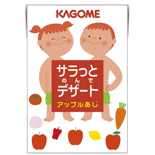 カゴメ サラっとデザート アップル味 100ml 1セット（72本）【野菜ジュース】