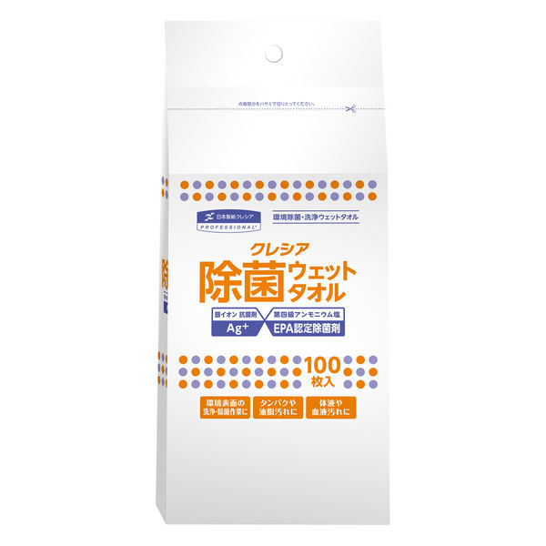 日本製紙クレシア クレシア 除菌ウェットタオル詰め替え用 64145 1個