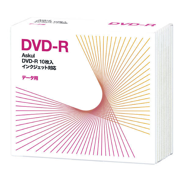 アスクル データ用DVD-R プラケース　10枚入　  オリジナル