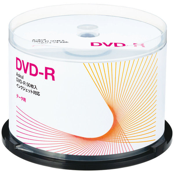 アスクル データ用DVD-R スピンドル 1パック50枚入  オリジナル