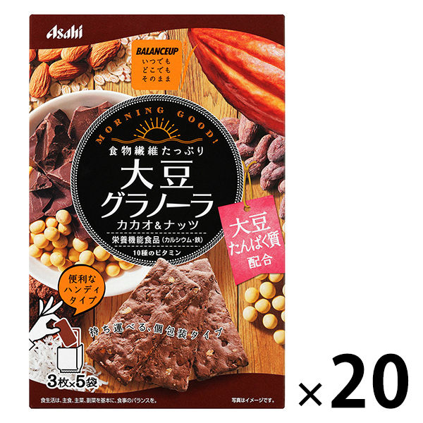 バランスアップ　大豆グラノーラ　カカオ＆ナッツ　1セット（20箱）　アサヒグループ食品　その他 シリアル