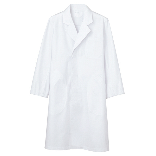 住商モンブラン ドクターコート（メンズ/シングル） 医療白衣 診察衣 長袖 白 S 51-601（直送品）