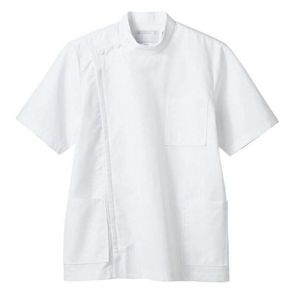 住商モンブラン ケーシー（メンズ・半袖） 医務衣 医療白衣 白 S 52-822（直送品）