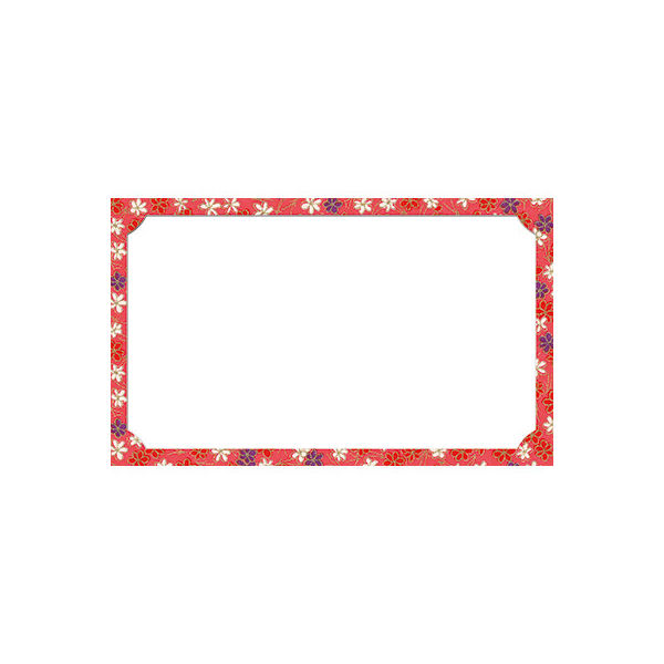 ササガワ タカ印 カード 紅千代 名刺サイズ 16-1743 1箱（30枚入×5冊）（取寄品）
