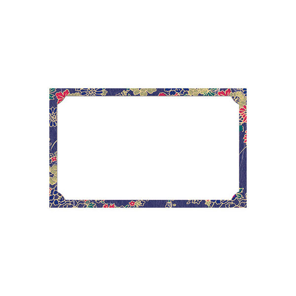 ササガワ タカ印 カード 藍千代 名刺サイズ 16-1744 1箱（30枚入×5冊）（取寄品）