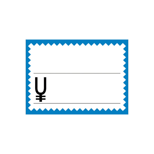 ササガワ タカ印 カード 小 ブルー枠 16-4268 1箱（50枚入×5冊）（取寄品）